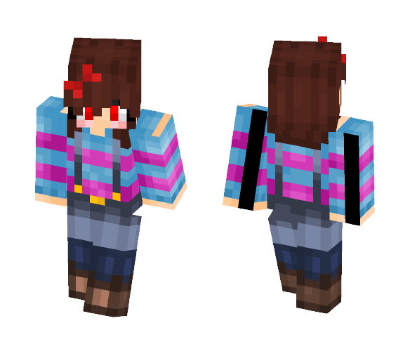 UnderSwap Frisk - Female Minecraft Skins - image 1