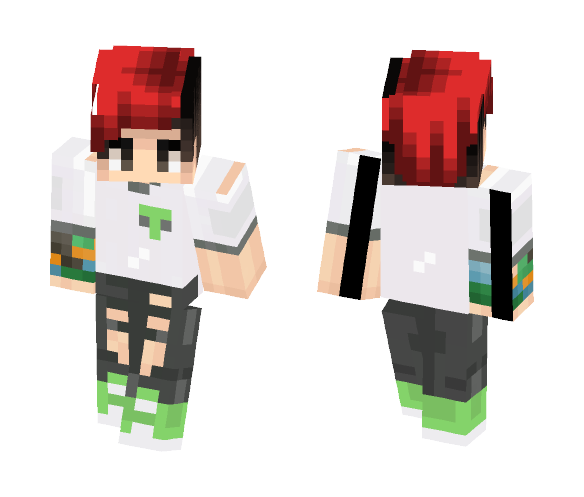 //TØP - Joshua Dun Alien Tee - Male Minecraft Skins - image 1