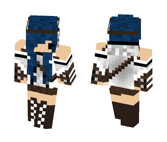 Cute Hunter Girl - Cute Girls Minecraft Skins - image 1