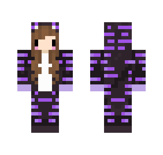 tiger onesie- purple-read desc