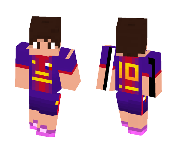 Barcelona Soccer Jersey - Male Minecraft Skins - image 1