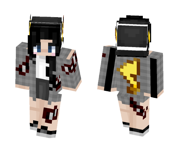 Zombie Pikachu (READ) - Female Minecraft Skins - image 1