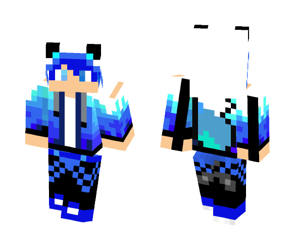 ~Blue Wolf~ - Male Minecraft Skins - image 1
