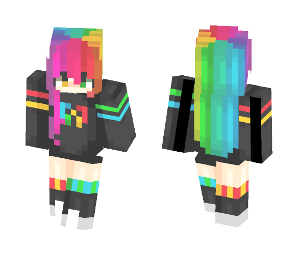 Download Free Paintballed Skin for Minecraft image 1 Paintballed - Female Minecraft Skins - image 1