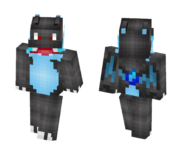Mega Charizard X (Pokemón) - Male Minecraft Skins - image 1