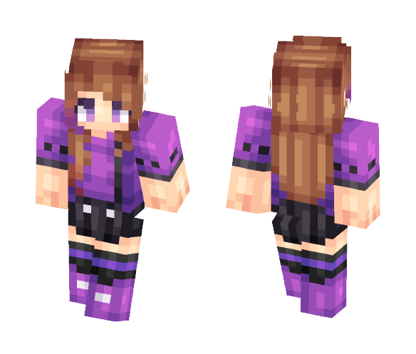 Purple - Female Minecraft Skins - image 1