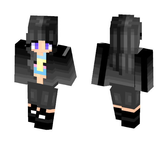 Download Free ~(Half & Half)~ Skin for Minecraft image 1 ~(Half & Half)~ - Female Minecraft Skins - image 1