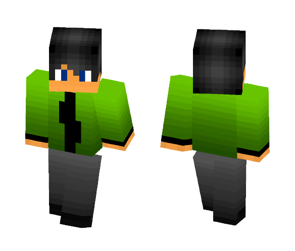 Green Jacket - Male Minecraft Skins - image 1