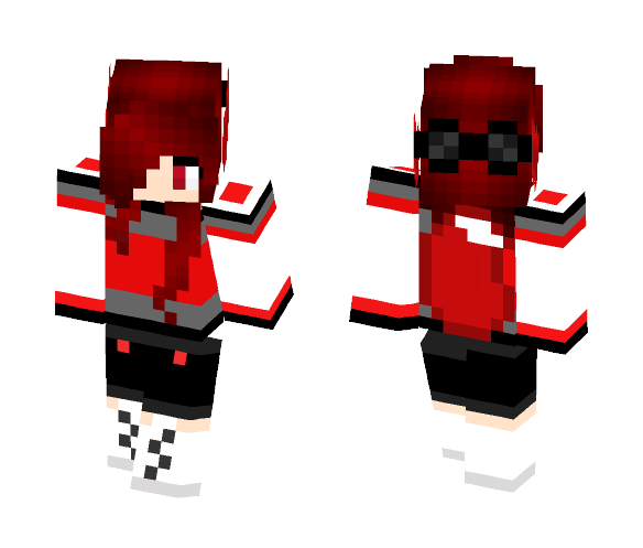 Blood Moon Wolf - Female Minecraft Skins - image 1