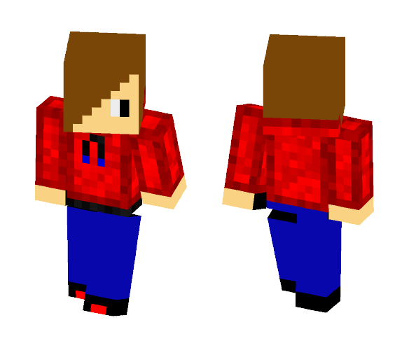 Red Hoodie - Male Minecraft Skins - image 1