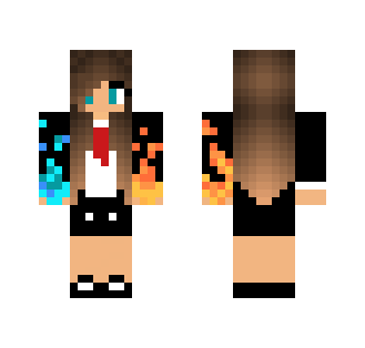 Office Girl with FIRE + WATER