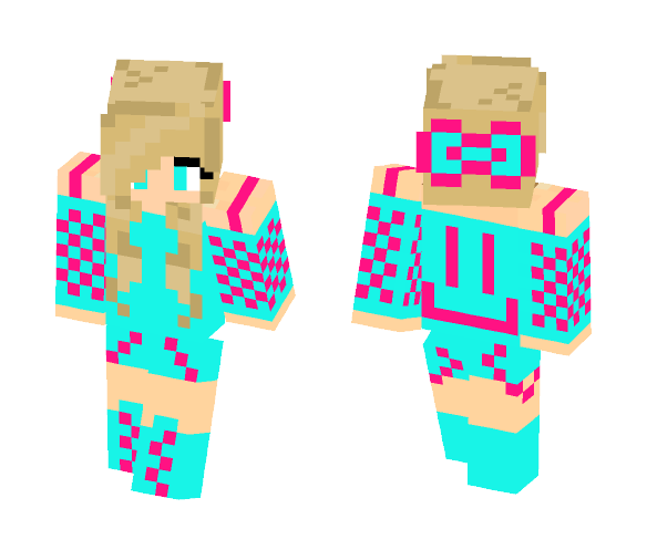 Smiley Face Girl - Girl Minecraft Skins - image 1