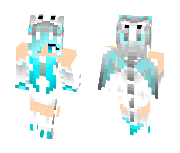Blue Dragon Girl - Girl Minecraft Skins - image 1