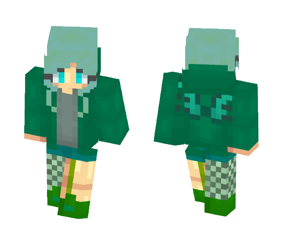 Download Free Green Dragon Trash ~Scartha~ Skin for Minecraft image 1 Green Dragon Trash ~Scartha~ - Female Minecraft Skins - image 1