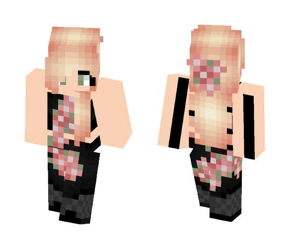 Download Free Cherry Blossom Girl Skin for Minecraft image 1 Cherry Blossom Girl - Girl Minecraft Skins - image 1