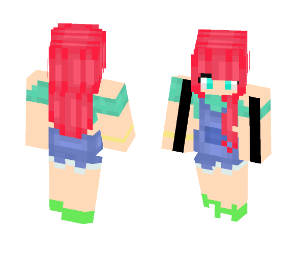 Download Free Overalls{Enchanted} Skin for Minecraft image 1 Overalls{Enchanted} - Female Minecraft Skins - image 1
