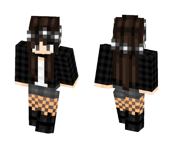 Dark/Goth Girl - Girl Minecraft Skins - image 1
