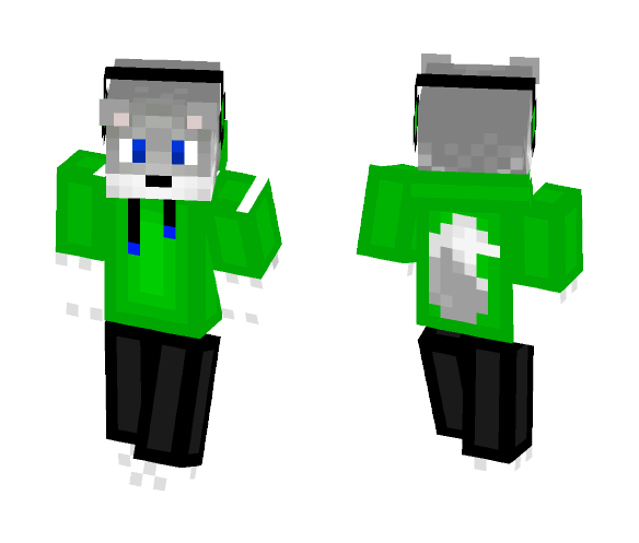 Hoddie Wolf - Male Minecraft Skins - image 1