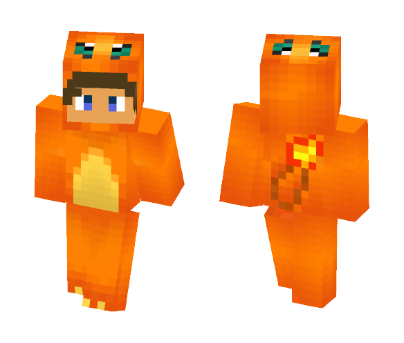 herokoen|TeLuiVoorDit|Charmender - Male Minecraft Skins - image 1