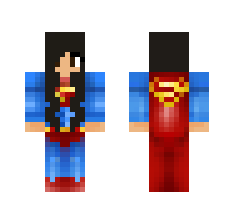 SUPERMAN female version - Female Minecraft Skins - image 2