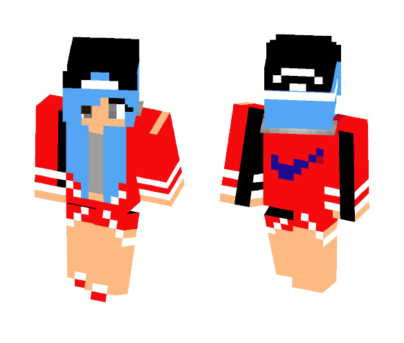 Download Free nike girl update not the best Skin for Minecraft image 1 nike girl update not the best - Girl Minecraft Skins - image 1