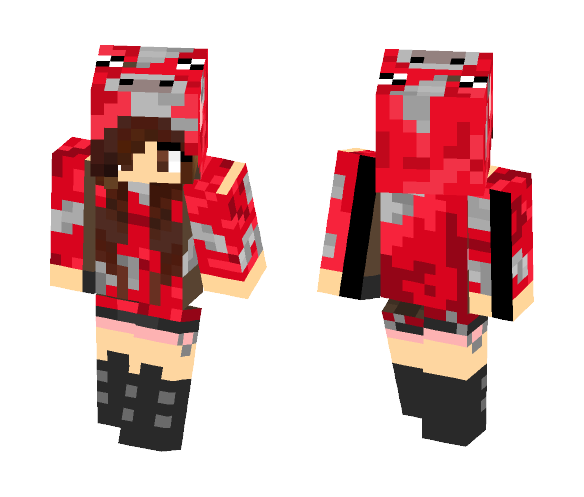 ~~Mooshroom Hoodie~~ - Female Minecraft Skins - image 1