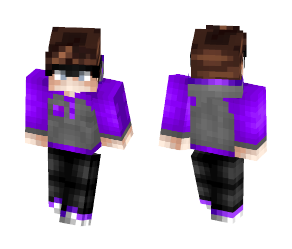 Purple Edit of Fin - Male Minecraft Skins - image 1