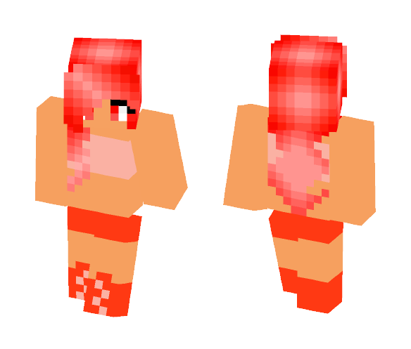 Fire girl - Girl Minecraft Skins - image 1
