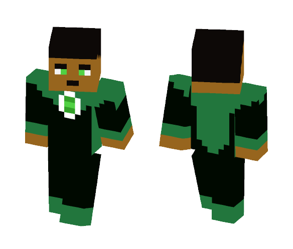 Green Lantern (John Stewart) - Comics Minecraft Skins - image 1