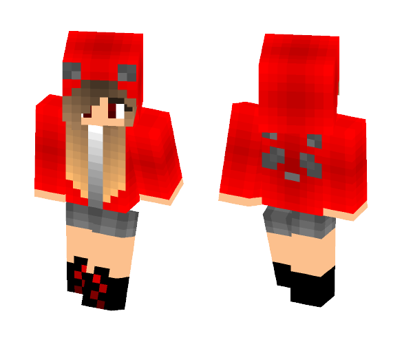 girl red panda cute - Cute Girls Minecraft Skins - image 1