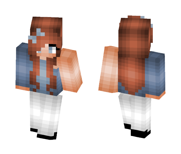 Cute Gray Girl - Cute Girls Minecraft Skins - image 1