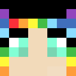 Download Free Rainbow girl Skin for Minecraft image 3 Rainbow girl - Girl Minecraft Skins - image 3