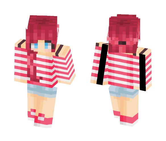 Pink Casual Clothes - Female Minecraft Skins - image 1