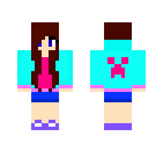 Colorful Creeper Girl