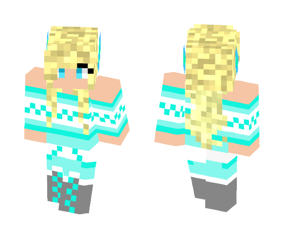 Download Free Winter Girl Skin for Minecraft image 1 Winter Girl - Girl Minecraft Skins - image 1