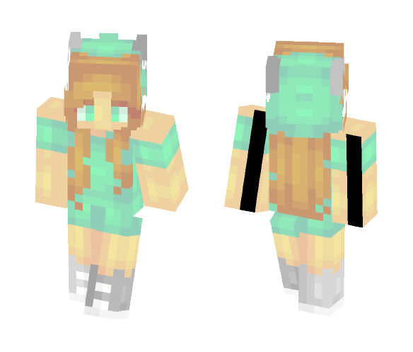 Blue Kitty - Female Minecraft Skins - image 1