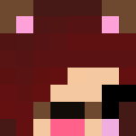 Download Free Red Haired Dog Filter Girl Skin for Minecraft image 3 Red Haired Dog Filter Girl - Color Haired Girls Minecraft Skins - image 3