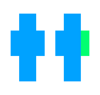 blu guy who is green underneath