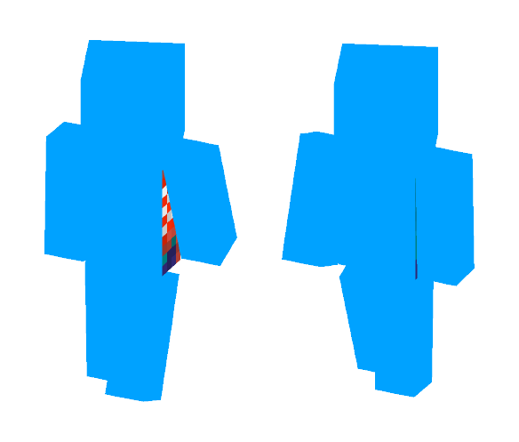 blu guy who is green underneath - Male Minecraft Skins - image 1