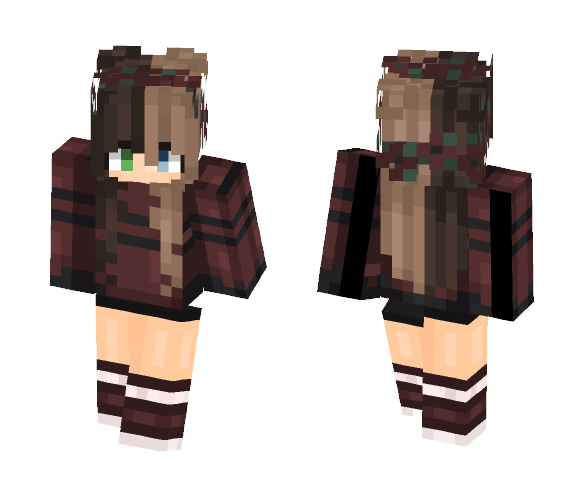 Half Eyes - Female Minecraft Skins - image 1