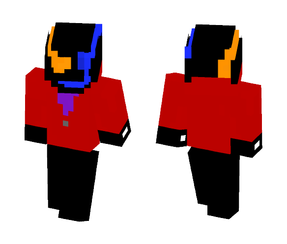 Download Free ERROR!Gaster Skin for Minecraft image 1 ERROR!Gaster - Male Minecraft Skins - image 1