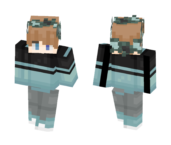 Download Free Twin OCs: Well | GhostCoffee Skin for Minecraft image 1 Twin OCs: Well | GhostCoffee - Male Minecraft Skins - image 1