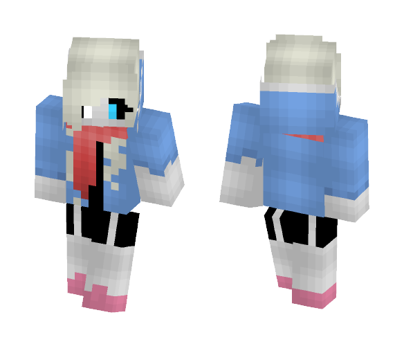 Original Sansy - Genocide Route - Female Minecraft Skins - image 1