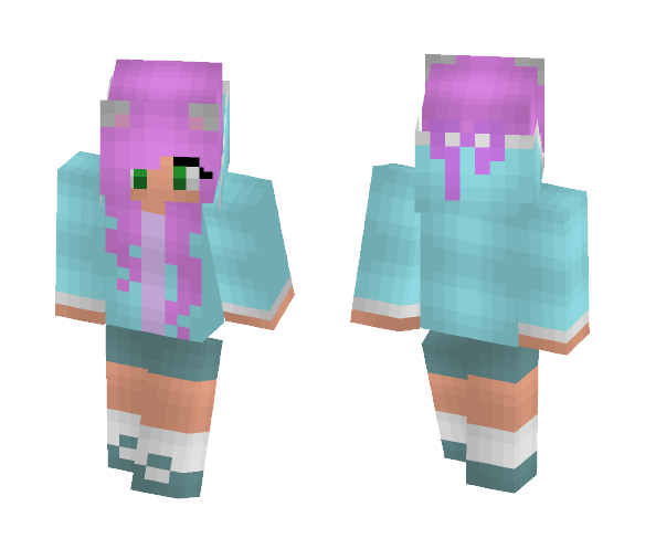 Sora an OC of a friend's - Female Minecraft Skins - image 1