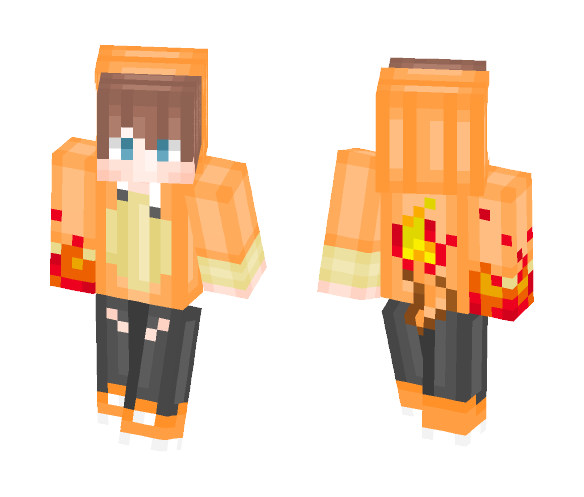 Pokemon: Charmander Boy ♥ - Boy Minecraft Skins - image 1