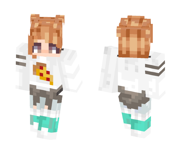 PIZZAA TIMEEE - Female Minecraft Skins - image 1