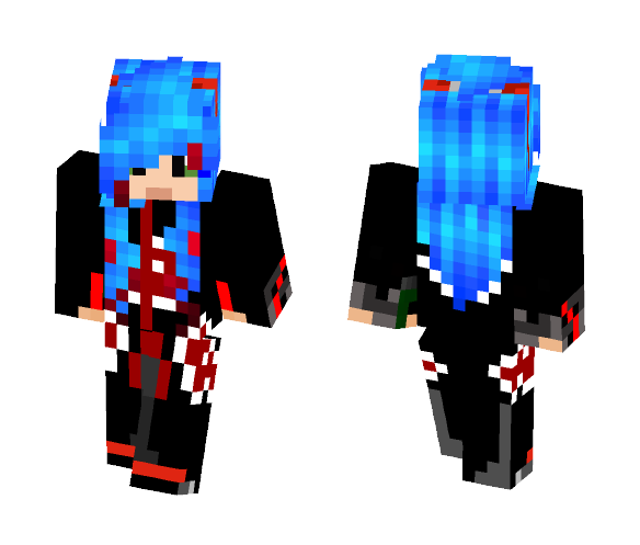 Download Free Akatsuki Girl Skin for Minecraft image 1 Akatsuki Girl - Girl Minecraft Skins - image 1