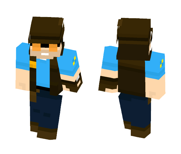 Team Fortress 2 sniper ( Blu ) - Male Minecraft Skins - image 1