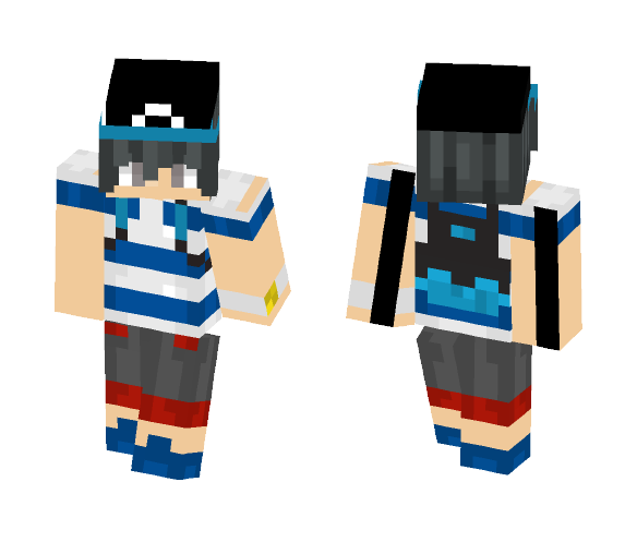 Pokemon Sun/Moon Trainer - Male Minecraft Skins - image 1