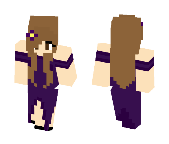 Download Free Girl with Dress Skin for Minecraft image 1 Girl with Dress - Girl Minecraft Skins - image 1